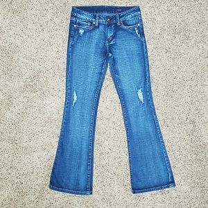 VIGOSS Distressed Bootcut Jeans - size 5 - 28x31